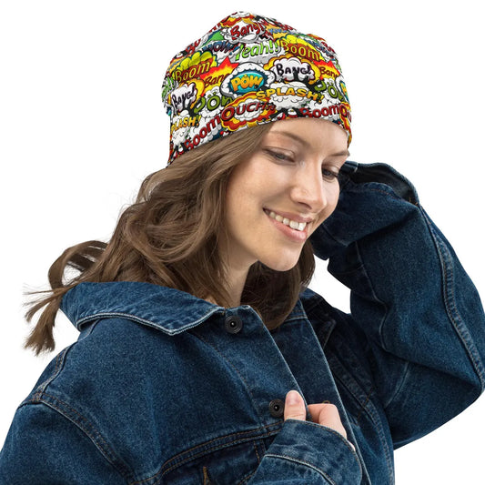 Printed Beanie Hat