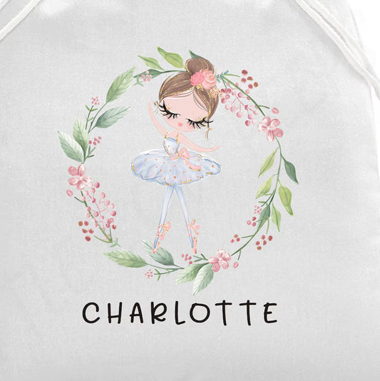 Personalized Canvas Drawstring Tote Bag