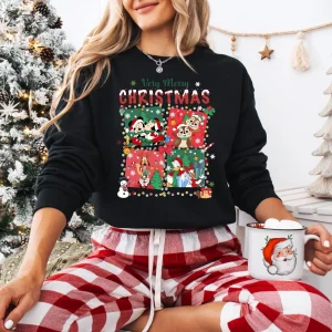 Very Merry Christmas Sweatshirt Disney Family Christmas Sweatshirt Disney Merry Christmas Sweater Mickey Christmas
